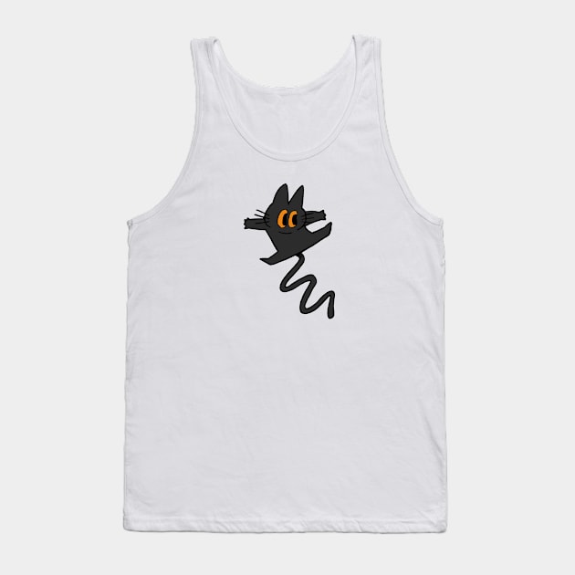 Jumping cat Tank Top by TEBA